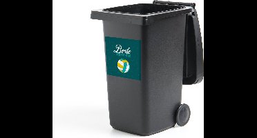 Container sticker Quote - Trainer - Volleybal - 40x40 cm - Kliko sticker