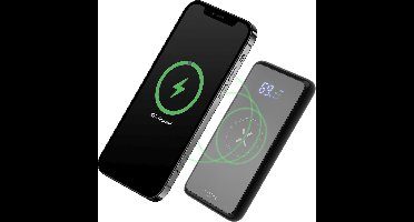 Fixed Powerbank MagZen met draadloos opladen en geschikt voor Apple Magsafe compatible , 10.000 mAh, zwart