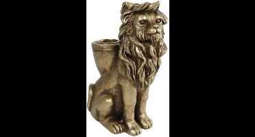 van Manen | kandelaar | leeuw | goud | 15cm