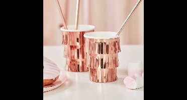 Rosé Goud Fringe - 8 stuks