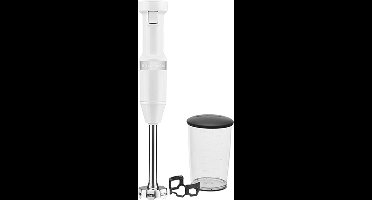 Kitchenaid Classic Staafmixer Professional 20cm - Wit + Mengbeker 700ml + panbeschermer