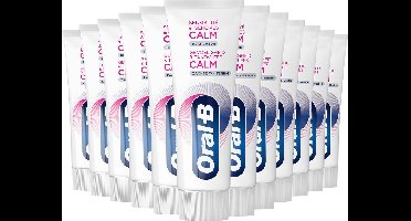 Oral-B Gevoeligheid & Tandvlees Calm Zachte Whitening Tandpasta 12x75 ml - Voordeelverpakking