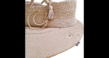 Wazzhappening - Boxkleed Pip - 95 cm - Ribvelours - Zand - Rib - rond