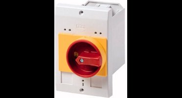 Eaton E-PKZ0-GR 072908 Inbouw, Met NOT-AUS schakelaar (l x b x h) 80 x 85 x 129 mm Rood, Geel, Grijs 1 stuk(s)