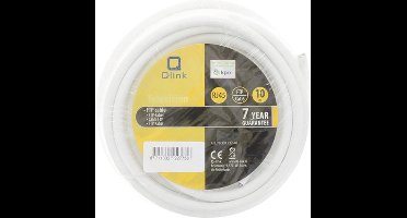 Q-LINK Netwerk installatiekabel CAT6 FTP wit 10 m