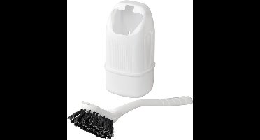 ProPlus Mini wc-borstel met houder - wit - compact en makkelijk te reinigen - ideaal voor caravan en camper