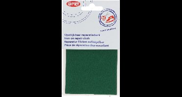 OPRY - REPARATIEDOEK STEVIG OPSTRIJKBAAR 12X40CM - GROEN 0461.