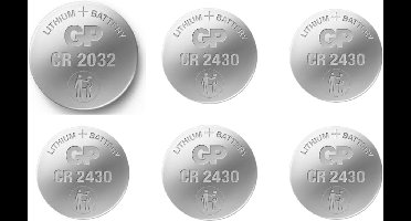 GP Batterij CR 2430 - Knoopcel - Lithium - 3Volt - 6 STUK(S)