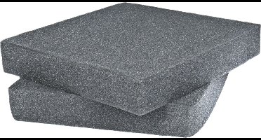MUSIC STORE 4U Block Foam Rack Drawer Inlay (Grey) - Rack - Laden