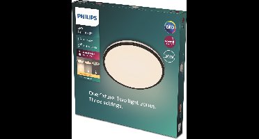 Philips Ozziet plafondlamp - rond - zwart - 36W 27K
