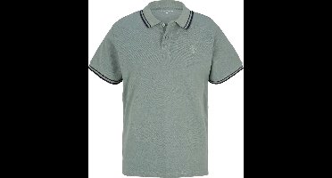 TOM TAILOR overdyed polo Heren Poloshirt - Maat XXL