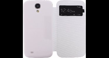 Samsung Galaxy S4 Hoesje - Mobilize - S-View Serie - Kunstlederen Bookcase - Wit - Hoesje Geschikt Voor Samsung Galaxy S4