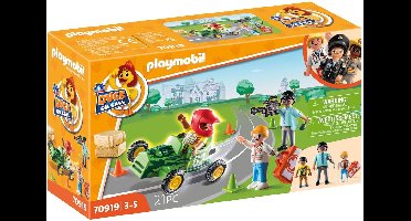 PLAYMOBIL Duck On Call - Ambulance actie. Help de racer! - 70919