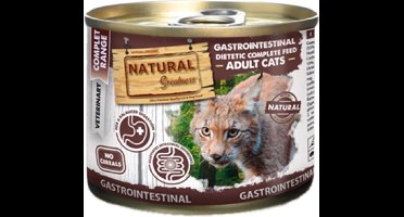 Kattenvoer Natural Greatness - Gastrointestinal Graanvrij - 200gr Natvoer voor Jonge en Volwassen Katten