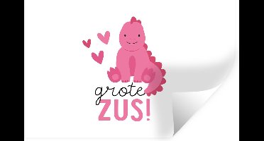 Muurstickers - Sticker Folie - Zussen - Zus - Grote zus! - Quotes - Spreuken - 30x20 cm - Plakfolie - Muurstickers Kinderkamer - Zelfklevend Behang - Zelfklevend behangpapier - Stickerfolie