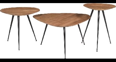 Brix - Salontafel Brix Loua - 70x70x39 - Mangohout