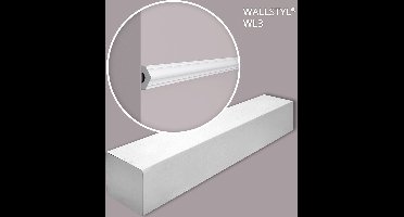 NMC WL3-box WALLSTYL Noel Marquet 1 doos 48 stukken Wandlijst tijdeloos klassieke stijl wit | 96 m