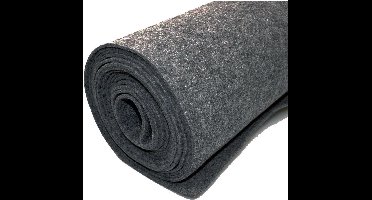 Vilt bekleed tapijt - Donkergrijs - 200 x 2.000 cm