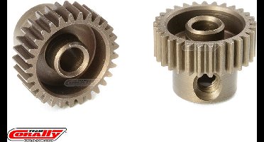 Team Corally - 64 DP Motortandwiel - Kort - Gehard staal - 29 Tanden - Motoras dia. 3.17mm