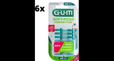 Gum Soft-Picks Comfort Flex Large - 6 x 40 Stuks - Voordeelverpakking