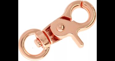 Gesp sluiting - Rose gold - Ooghaak met veersluiting - 30 mm- 2 stuks