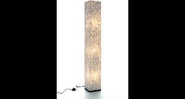 Staande lamp Design handgemaakt Vloerlamp woonkamer slaapkamer vierkant Cubes white capiz parelmoer schelp 150 cm