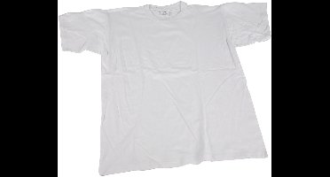 T-shirts, B: 48 cm, afm small, ronde hals, 145 gr, wit, 1 stuk