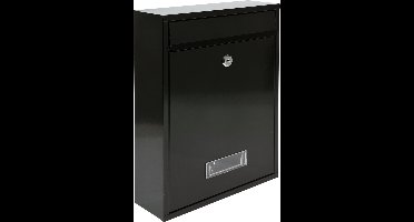 VOREL Brievenbus met 2 sleutels - zwart - 360x260x80 mm