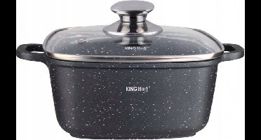 Kinghoff 1605 - Braadpan - vierkant - 28 cm - 6.5 liter