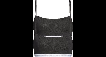 Calvin Klein dames ONE Cotton bralette (2-pack) - ongevoerd - zwart