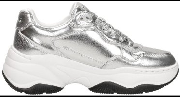 Guess Happy Sneakers Laag - Zilverkleur - Maat 40