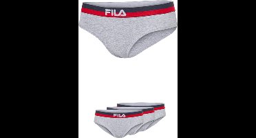 Fila Urban Brief Slip Gekleurde Waistband - Maat M - 3 Pack - Grijs