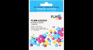 FLWR - Cartridges / Brother LC-223Y / geel / Geschikt voor Brother
