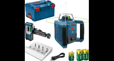 Bosch Professional GRL 300 HVG - Rotatielaser - Inclusief Laserontvanger - Oplaadbare batterijen - Batterij oplader - L-Boxx