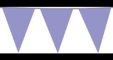 3x Giga Vlaggenlijn Lila 30x45cm 10 meter XXL - Verjaardag Feest Party Festival Poolparty Decoratie