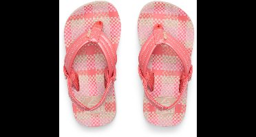 Reef LITTLE AHI PINK PLAID Meisjes Slippers - pink plaid