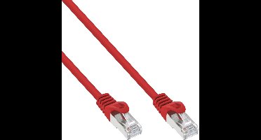 InLine® Patchkabel, FTP, Cat.5e, rood, 3m,