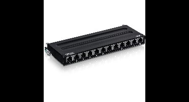 TRENDnet TC-P12C6AS Patchpaneel, 12-poorts Cat.6a afgeschermd voor wandmontage