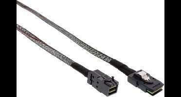 InLine® Mini-SAS HD-kabel, SFF-8643 naar SFF-8087, met sideband, 1m