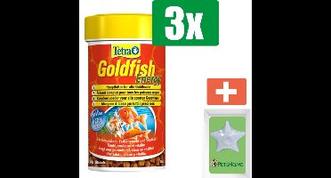 Tetra Animin Goldfish Energy Sticks Bio Active 100 ml - 3 stuks - Vissenvoer - Aquarium - Inclusief PetsHome Zuurstofsteen