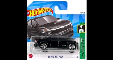 HOT WHEELS SILVERADO EV RST BLACK110/250 (1:64) HW GREEN SPEED 8/10