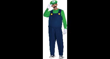 Vegaoo - Luigi Deluxe outfit voor volwassenen