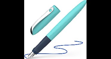 Schneider vulpen - Wavy - penpunt A - houderkleur turquoise - in kartonetui - S-162112