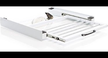 IVOL Stapelkit Wasmachine Droger met droogrek - Wit - Tussenstuk wasmachine en droger