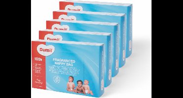 Dumil Luierzakjes 100 zakken van 30 x 35 cm - 5-pack