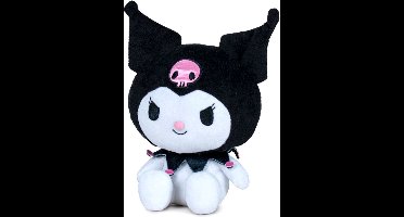 Kuromi - Hello Kitty Pluche Knuffel 26 cm {Speelgoed Knuffeldier Knuffelpop voor kinderen jongens meisjes | Keroppy Kuromi Melody Hello Kity Kat Cat Plush Toy}
