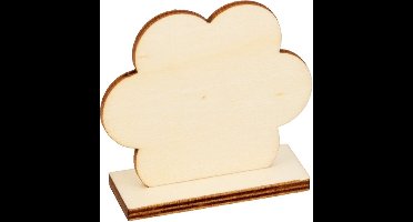 6 houten naamkaarthouders bloem - Artemio