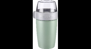 Westmark mueslibeker/lunchpot, met 2 lekvrije compartimenten: 200 ml + 500 ml, kunststof, natuurlijk BPA-vrij, muntgroen/grijs/helder, 5285226M