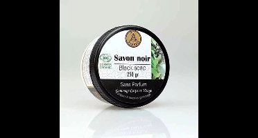 ALEPEO Premium Black Soap Scrub Hammam – 100% Natuurlijk & COSMOS ORGANIC - Parfumvrij