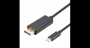 Zenwire ZW-02 Kabel van USB-C 3.1 Thunderbolt 3.0 naar DisplayPort met 4K 60 HZ ondersteuning - 1,8 m - Converter - Plug & Play - Mirror Mode - Extended Mode - brede compatibiliteit